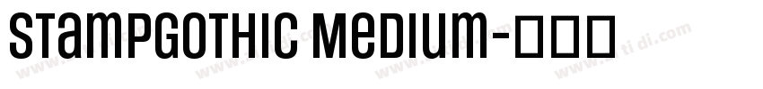 StampGothic Medium字体转换